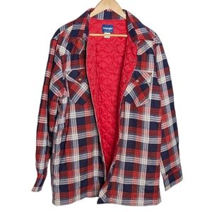 Vintage Wrangler Flannel Quilted Pearl Snap Buttons Long Sleeves Shirt